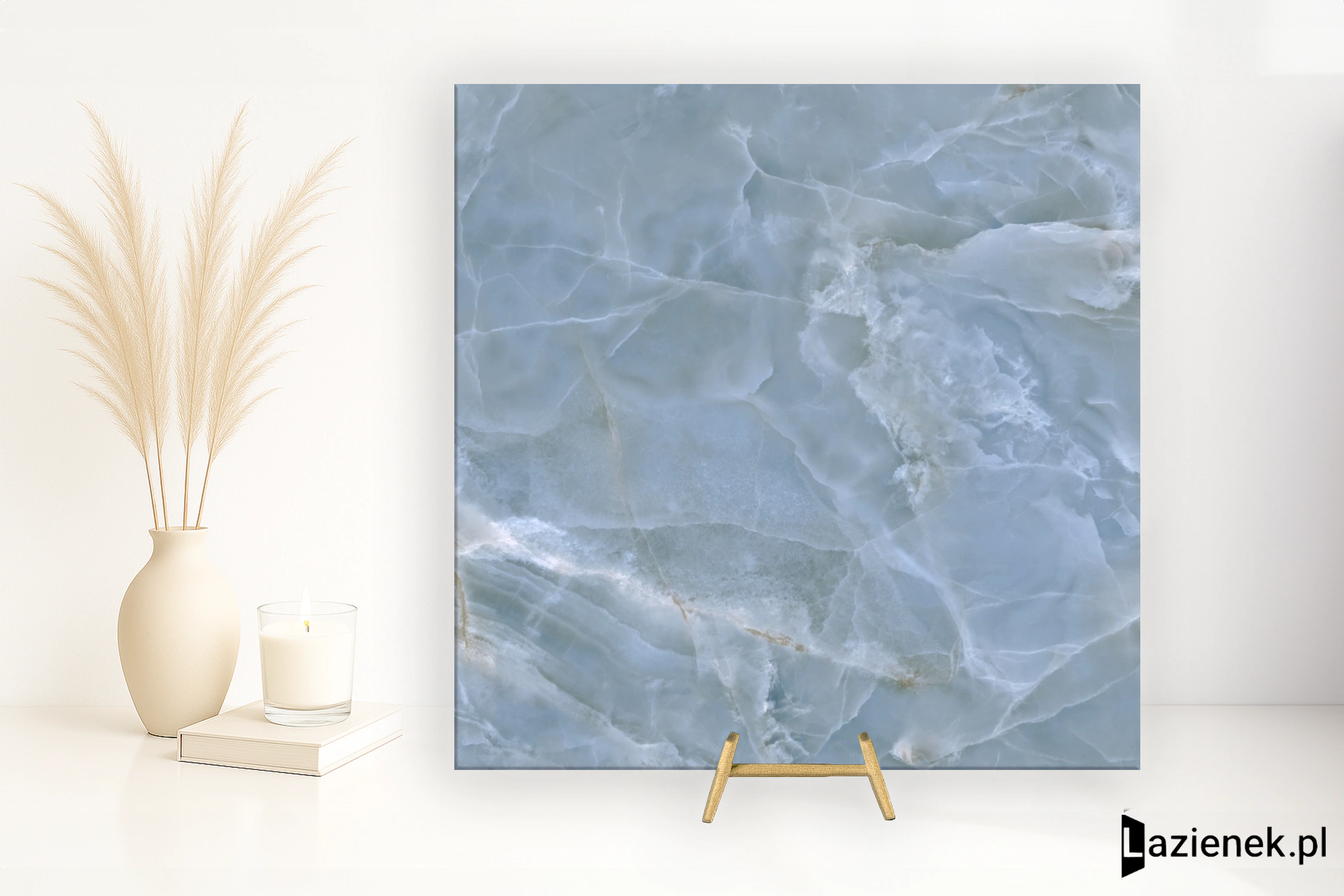 Casalgrande Padana Alabastri Blue błyszcząca 120x120 cm gr. 9 mm - płytka rektyfikowana/18095291